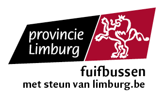 Provincie Limburg fuifbussen, met steun van limburg.be